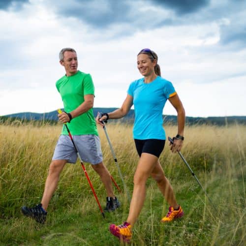 Caminata con bastones 