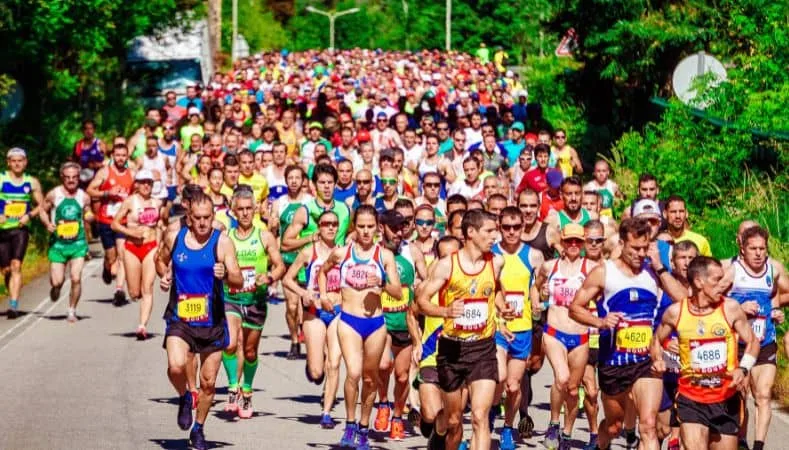 Kilómetros de una maratón