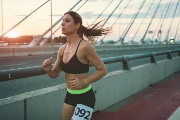 Entrenando para correr una martaón de 42 kilómetros
